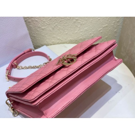 Replica Dior Miss Dior Top Handle Bag Melocoton Pink Cannage Lambskin Fake Dior Miss Dior Top Handle Bag Melocoton Pink Cannage Lambskin Replica