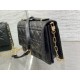 Replica Dior Miss Dior Top Handle Bag Black Cannage Lambskin
