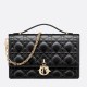 Replica Dior Miss Dior Top Handle Bag Black Cannage Lambskin