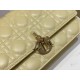 Replica Dior Miss Dior Top Handle Bag Pastel Yellow Cannage Lambskin