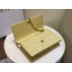 Replica Dior Miss Dior Top Handle Bag Pastel Yellow Cannage Lambskin