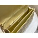 Replica Dior Miss Dior Top Handle Bag Pastel Yellow Cannage Lambskin