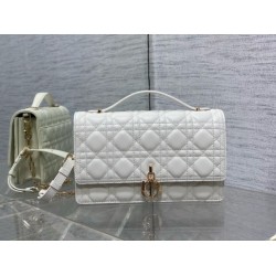 Replica Dior Miss Dior Top Handle Bag White Cannage Lambskin Replica Dior Miss Dior Top Handle Bag White Cannage Lambskin