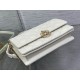 Replica Dior Miss Dior Top Handle Bag White Cannage Lambskin
