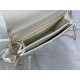 Replica Dior Miss Dior Top Handle Bag White Cannage Lambskin