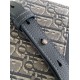 Replica Dior Mini Saddle Messenger Bag Grey Oblique Jacquard and Calfskin