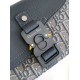 Replica Dior Mini Saddle Messenger Bag Grey Oblique Jacquard and Calfskin