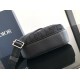 Replica Dior Mini Rider 2.0 Zipped Messenger Bag Black Oblique with Black Leather