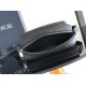 Replica Dior Mini Rider 2.0 Zipped Messenger Bag Black Oblique with Black Leather
