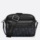 Replica Dior Mini Rider 2.0 Zipped Messenger Bag Black Oblique with Black Leather