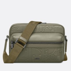 Fake Dior Rider 2.0 Zipped Messenger Bag Khaki Gravity Leather Replica