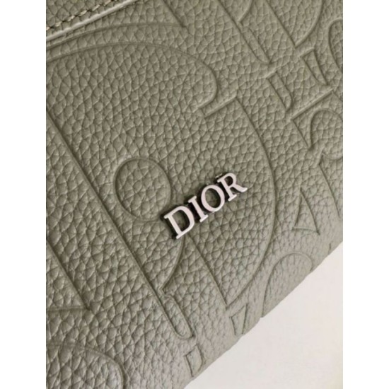 Fake Dior Rider 2.0 Zipped Messenger Bag Khaki Gravity Leather Replica