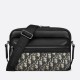 Replica Dior Rider 2.0 Zipped Messenger Bag Beige Oblique with Black Leather Replica Dior Rider 2.0 Zipped Messenger Bag Beige Oblique with Black Leather