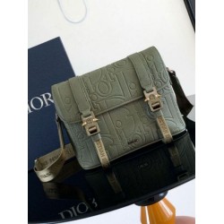 Replica Dior Hit the Road Flap Messenger Bag Khaki Gravity Leather