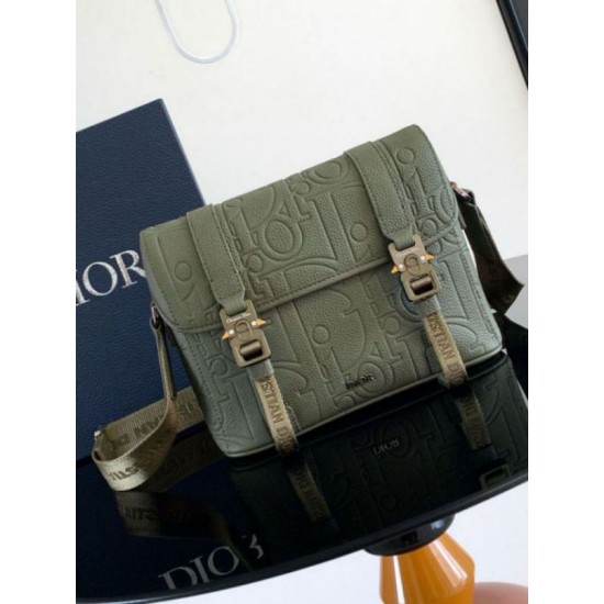 Replica Dior Hit the Road Flap Messenger Bag Khaki Gravity Leather