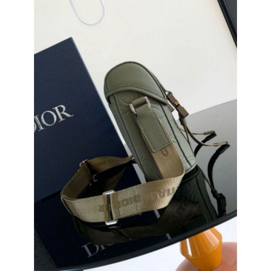 Replica Dior Hit the Road Flap Messenger Bag Khaki Gravity Leather