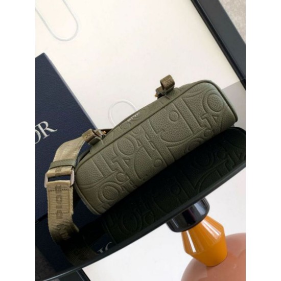 Replica Dior Hit the Road Flap Messenger Bag Khaki Gravity Leather