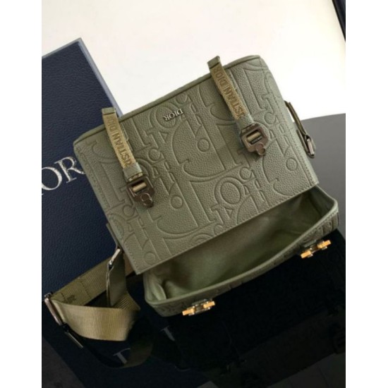 Replica Dior Hit the Road Flap Messenger Bag Khaki Gravity Leather