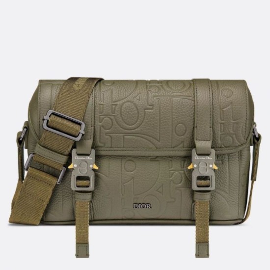 Replica Dior Hit the Road Flap Messenger Bag Khaki Gravity Leather