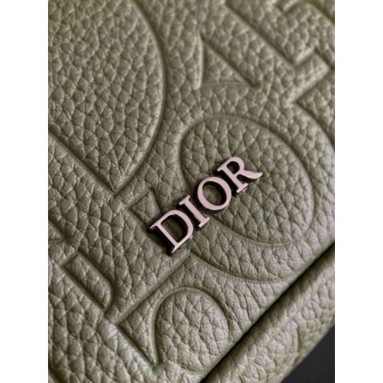 Replica Dior Hit the Road Flap Messenger Bag Khaki Gravity Leather