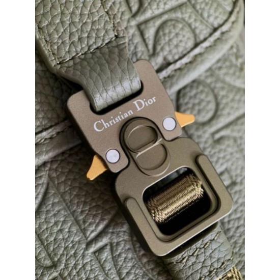 Replica Dior Hit the Road Flap Messenger Bag Khaki Gravity Leather