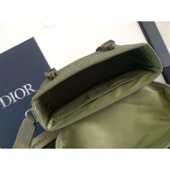 Replica Dior Hit the Road Flap Messenger Bag Khaki Gravity Leather