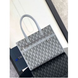 Replica Dior Safari Tote Bag Grey CD Diamond