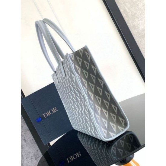 Replica Dior Safari Tote Bag Grey CD Diamond