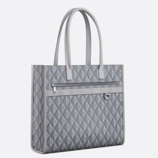 Replica Dior Safari Tote Bag Grey CD Diamond