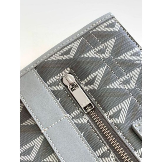 Replica Dior Safari Tote Bag Grey CD Diamond