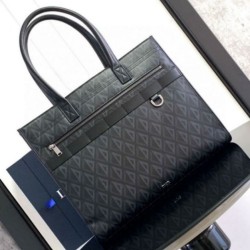 Replica Dior Safari Tote Bag Black CD Diamond