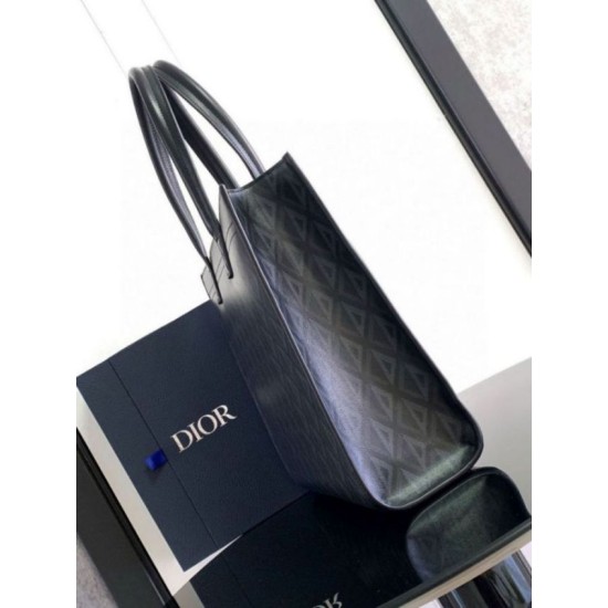 Replica Dior Safari Tote Bag Black CD Diamond
