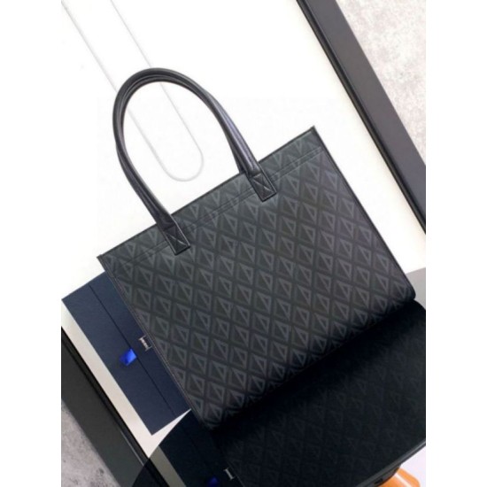 Replica Dior Safari Tote Bag Black CD Diamond
