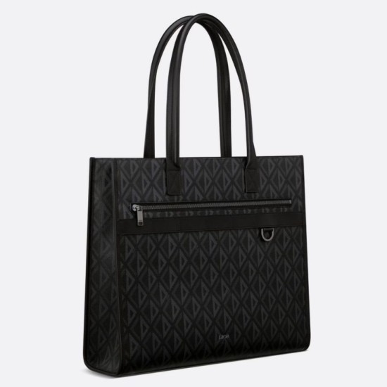 Replica Dior Safari Tote Bag Black CD Diamond
