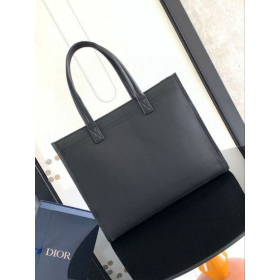 Replica Dior Safari Tote Bag Black Grained Calfskin