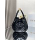 Replica Dior Nolita Medium Bag Black Macrocannage Lambskin