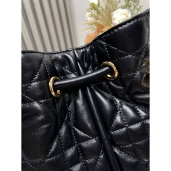 Replica Dior Nolita Medium Bag Black Macrocannage Lambskin