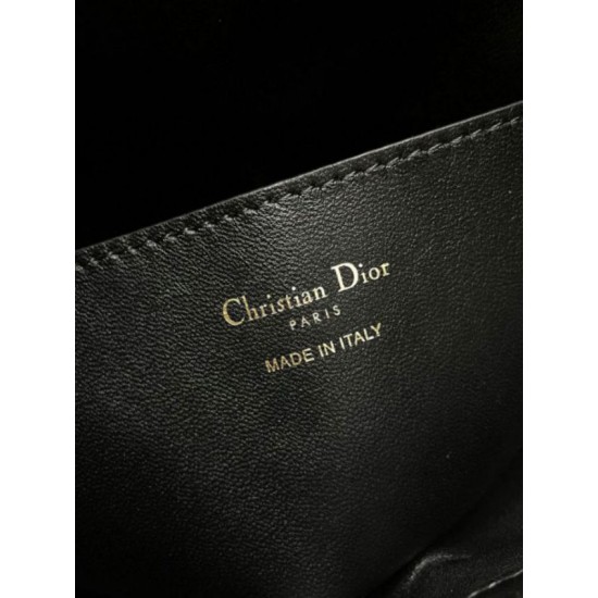 Replica Dior Nolita Medium Bag Black Macrocannage Lambskin