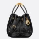 Replica Dior Nolita Medium Bag Black Macrocannage Lambskin