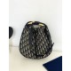 Fake Dior Nolita Medium Bag Blue Dior Oblique Jacquard Replica