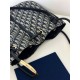 Fake Dior Nolita Medium Bag Blue Dior Oblique Jacquard Replica