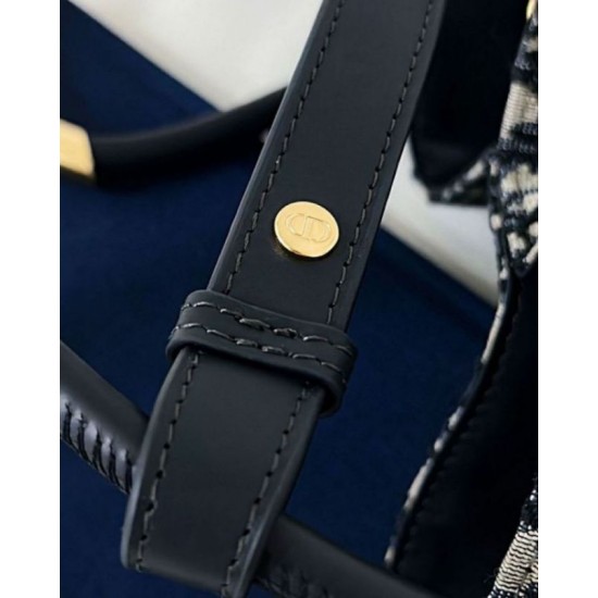 Fake Dior Nolita Medium Bag Blue Dior Oblique Jacquard Replica