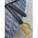 Fake Dior Saddle Bag with Strap Blue Denim Oblique Jacquard Replica