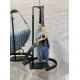 Fake Dior Saddle Bag with Strap Blue Denim Oblique Jacquard Replica