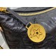 Replica Dior Diorstar Hobo Bag with Chain Black Crinkled Calfskin