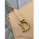 Replica Dior Saddle Rodeo Pouch Biscuit Goatskin