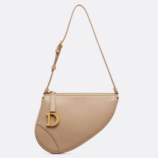 Replica Dior Saddle Rodeo Pouch Biscuit Goatskin