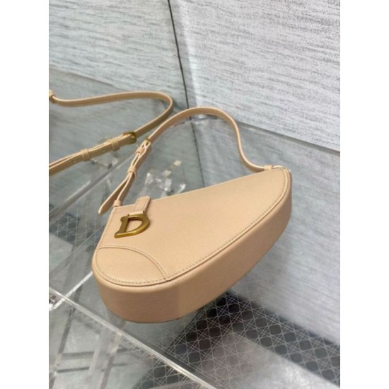 Replica Dior Saddle Rodeo Pouch Biscuit Goatskin