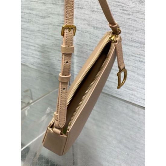 Replica Dior Saddle Rodeo Pouch Biscuit Goatskin
