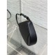 Replica Dior Saddle Rodeo Pouch Black Goatskin